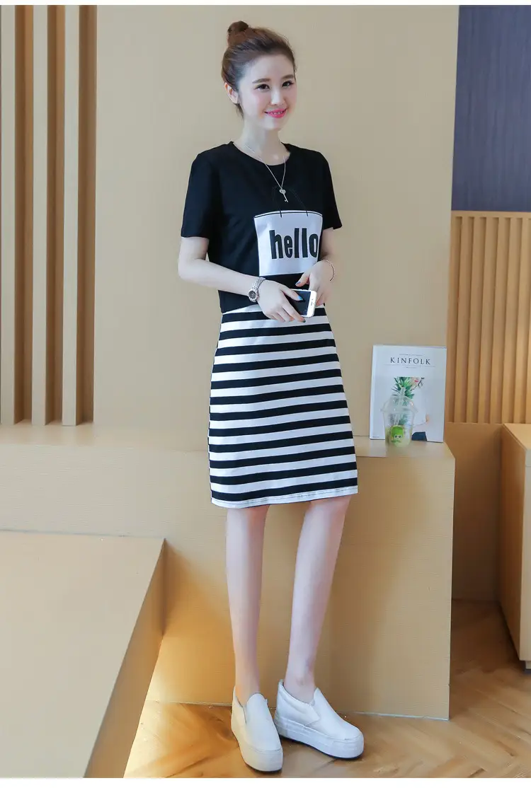 2026 Summer Korean Style Striped Dress for Women — feature 16
