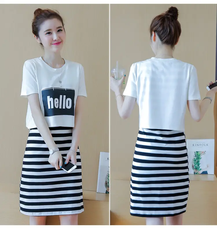 2026 Summer Korean Style Striped Dress for Women — feature 21