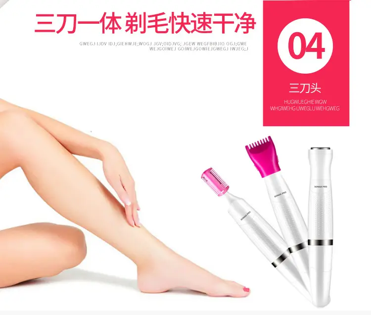 Three-in-One Electric Hair Removal Shaver for Women — feature 10