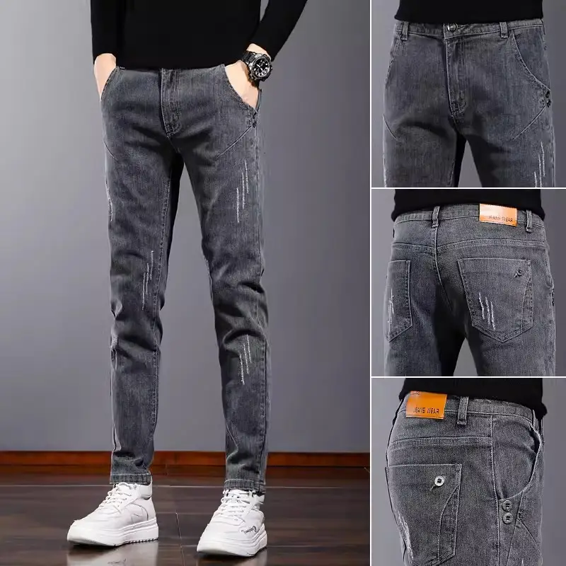 Men's Slim Fit Jeans Spring Autumn 2025 New - Image 4