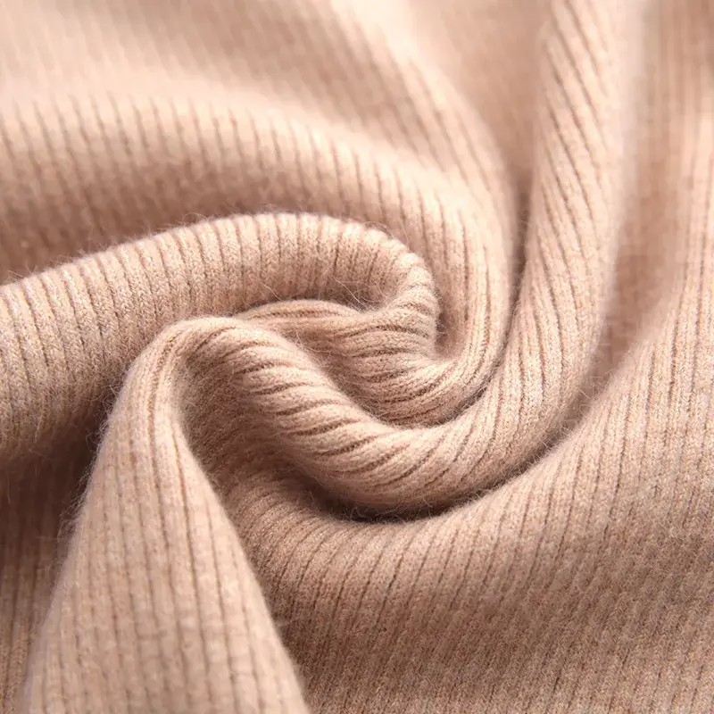 New Autumn Winter Kids Sweaters Beige Round Neck Elastic Knit - Image 14