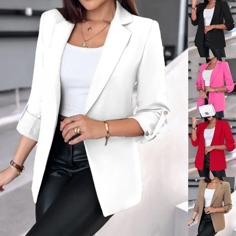 Orange V-Neck Crossbody Dress for Women — feature 5