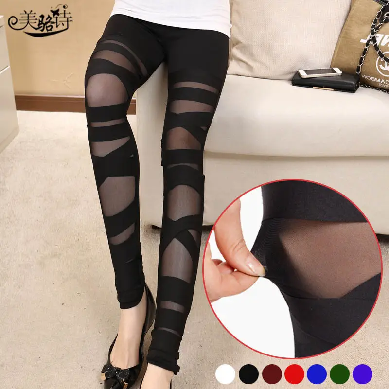 Women's Cross Leggings Plus Size Milk Silk Black