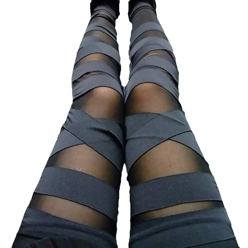 Women's Cross Leggings Plus Size Milk Silk Black