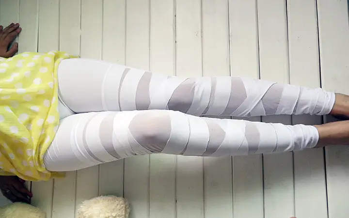 Women's Cross Leggings Plus Size Milk Silk Black — feature 14