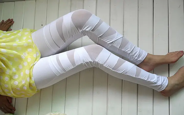 Women's Cross Leggings Plus Size Milk Silk Black — feature 16