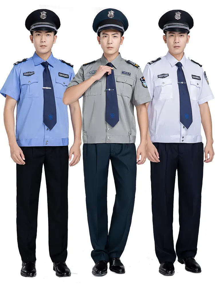 2011 Style Security Uniform Shirt Grey Blue Summer Duty - Image 36