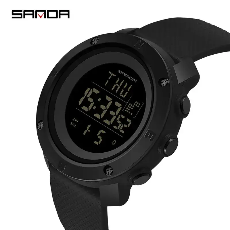Sanda Digital Luminous Male Watch Waterproof Sports - Image 2