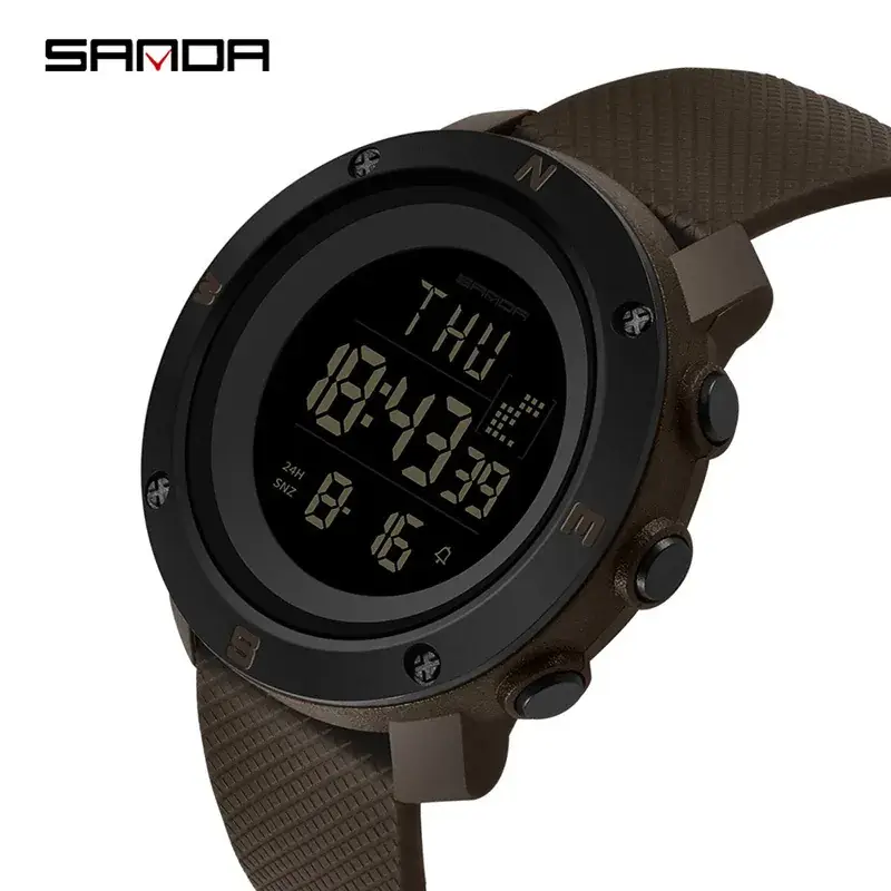 Sanda Digital Luminous Male Watch Waterproof Sports - Image 3