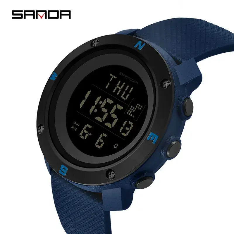 Sanda Digital Luminous Male Watch Waterproof Sports - Image 4