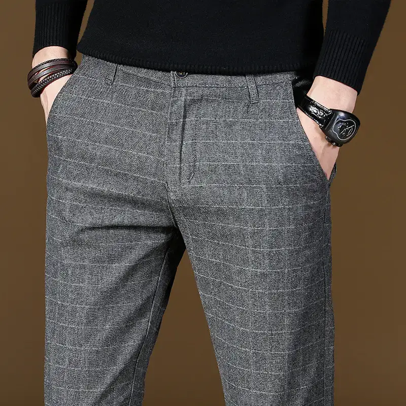 Men's Dark Gray Casual Pants 2018 New