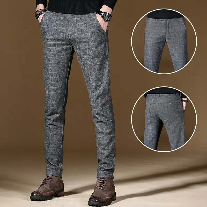 Men's Dark Gray Casual Pants 2018 New