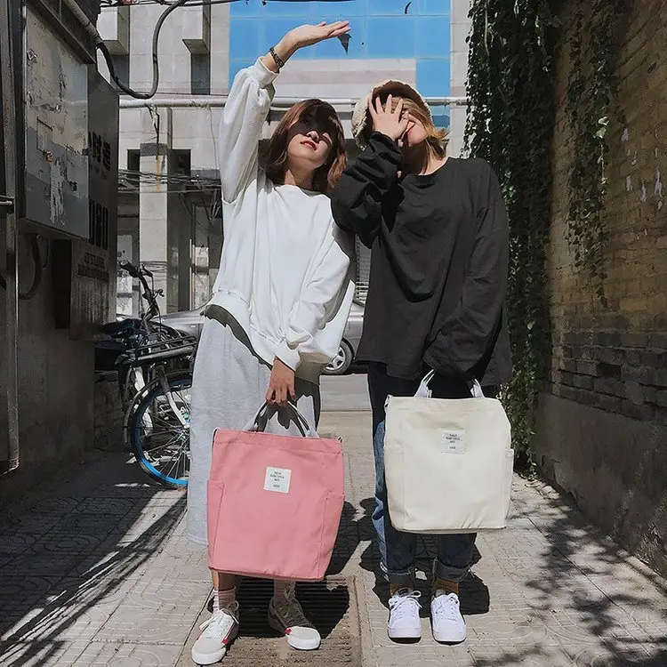 Japanese Style Crossbody Bag with Canvas Back — feature 102