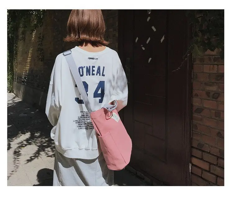 Japanese Style Crossbody Bag with Canvas Back — feature 18