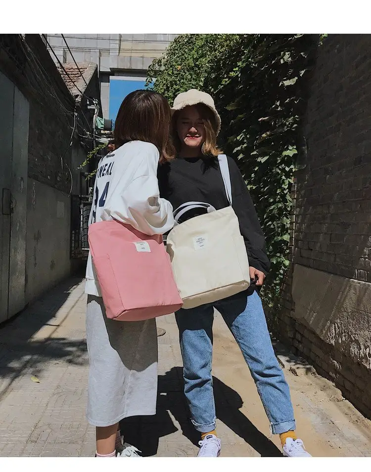 Japanese Style Crossbody Bag with Canvas Back — feature 24