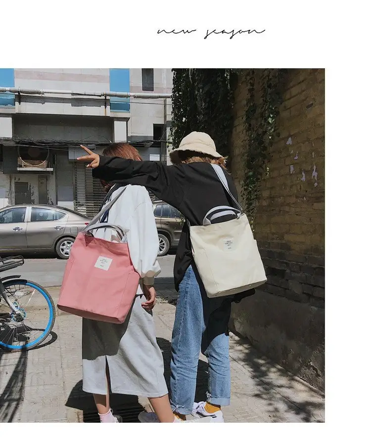 Japanese Style Crossbody Bag with Canvas Back — feature 27