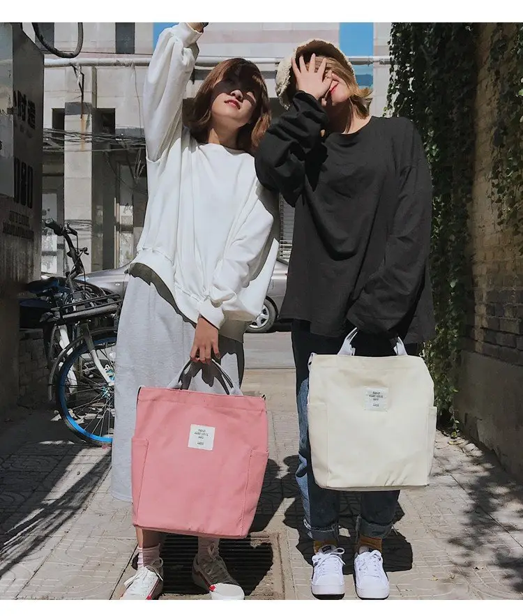 Japanese Style Crossbody Bag with Canvas Back — feature 28