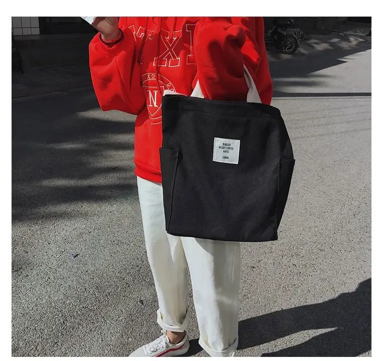 Japanese Style Crossbody Bag with Canvas Back — feature 31