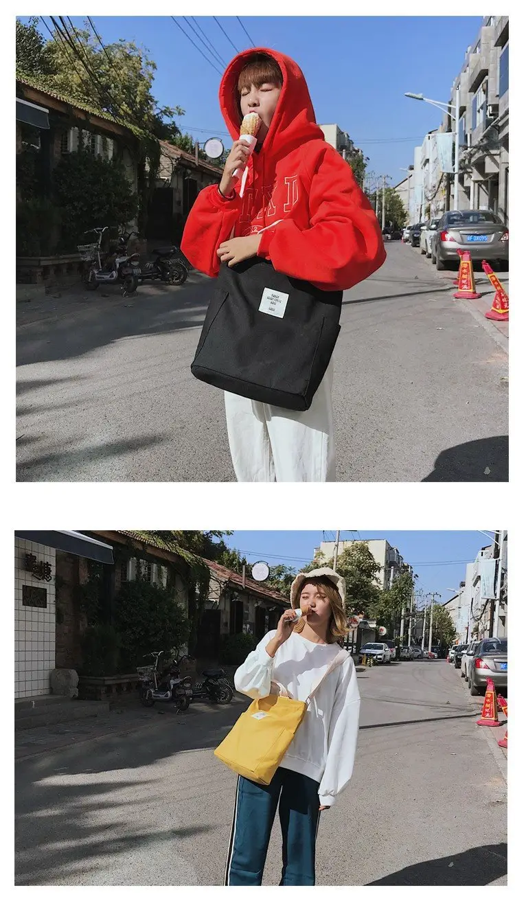 Japanese Style Crossbody Bag with Canvas Back — feature 32