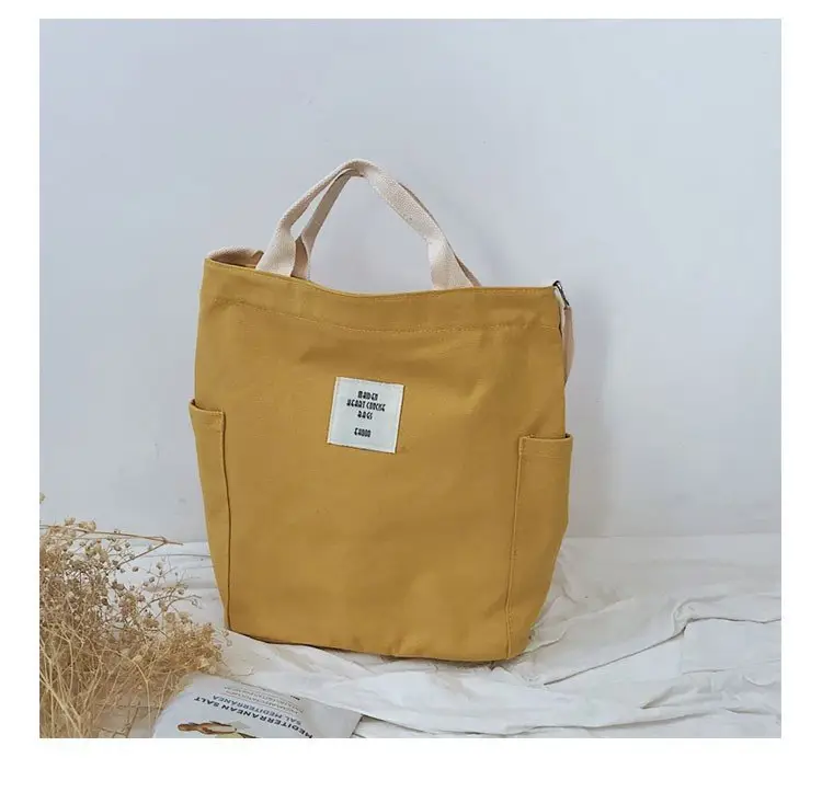 Japanese Style Crossbody Bag with Canvas Back — feature 40
