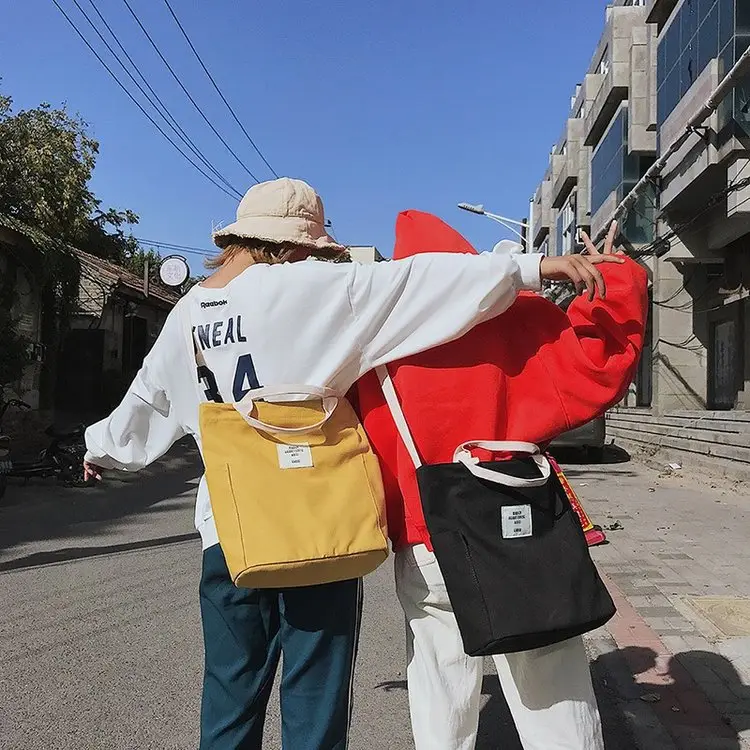 Japanese Style Crossbody Bag with Canvas Back — feature 60