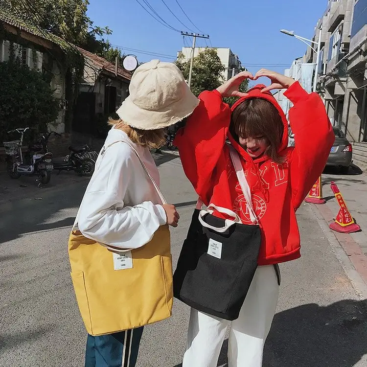 Japanese Style Crossbody Bag with Canvas Back — feature 64