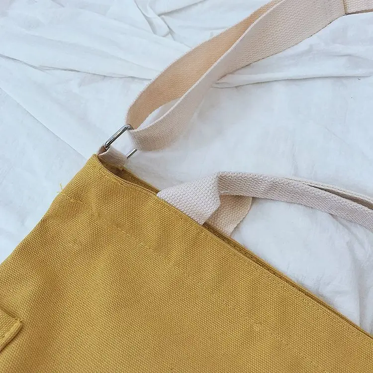 Japanese Style Crossbody Bag with Canvas Back — feature 77