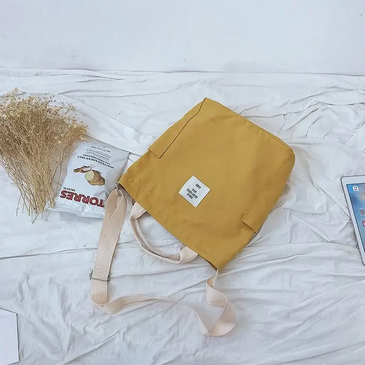 Japanese Style Crossbody Bag with Canvas Back — feature 86