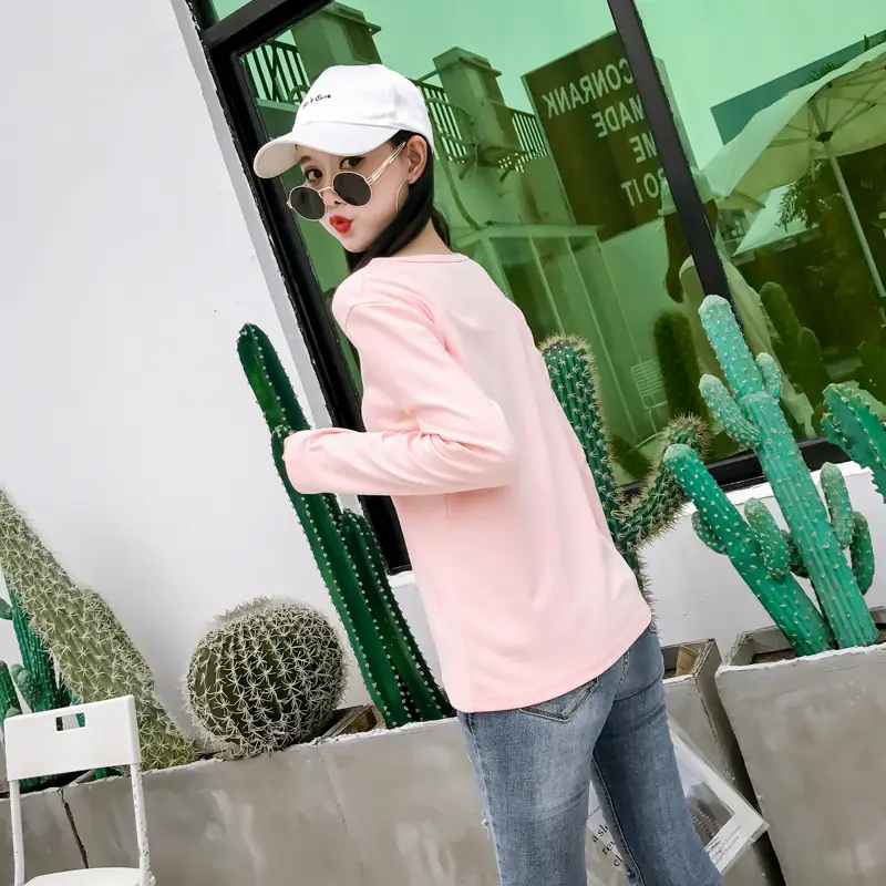 2025 Cartoon Rabbit Long Sleeve T-Shirt Black Women — feature 21