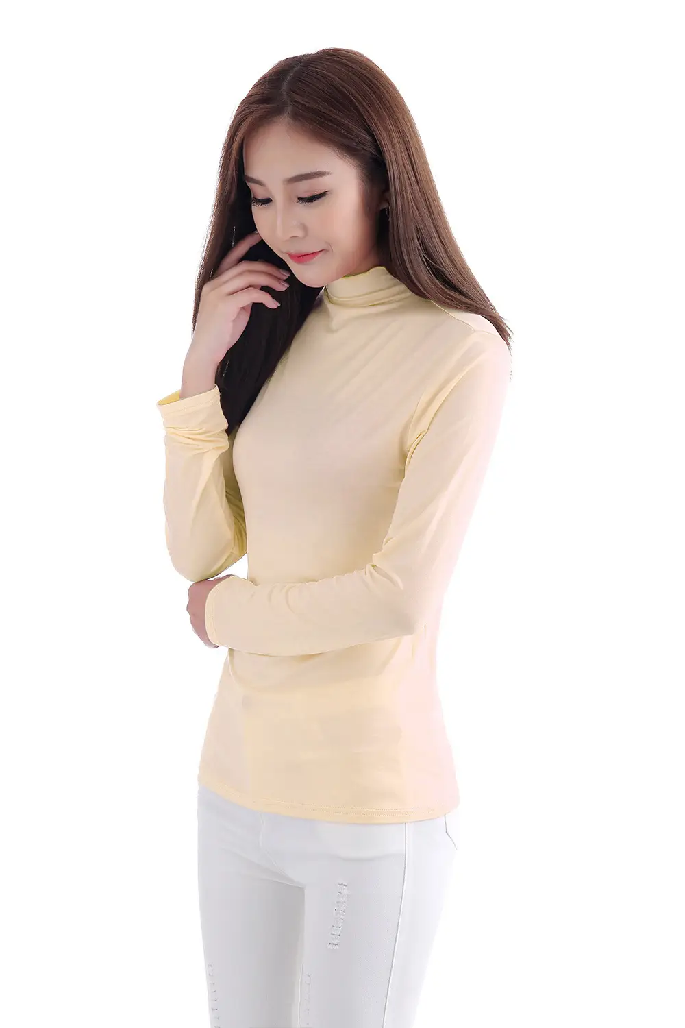 Green Long Sleeve High Collar Base Coat OM410 - Image 9