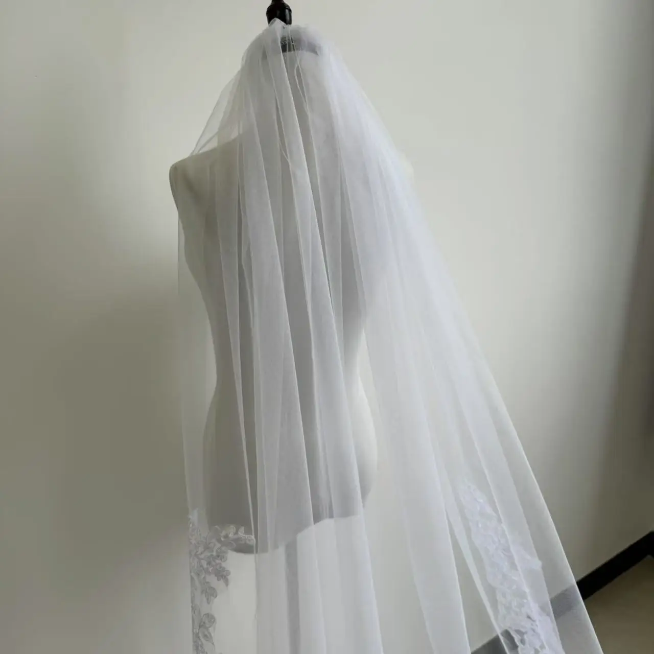 3m Cross-Border Wedding Veil Swiss Mesh Metal Comb Headdress