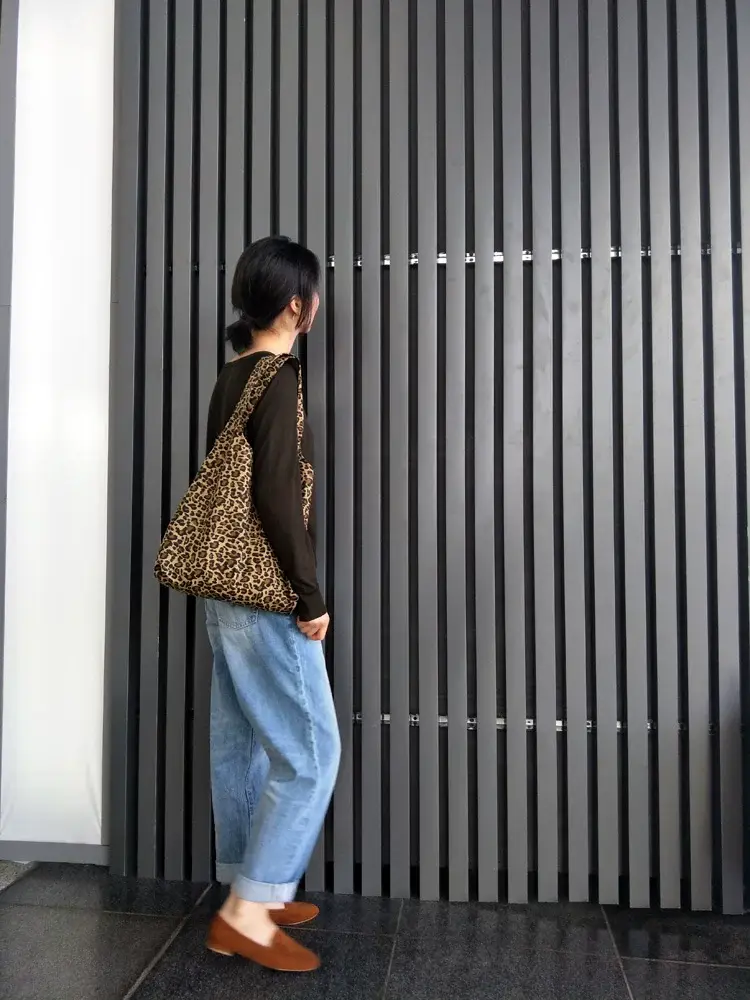 Leopard Print Women's Cloth Shoulder Bag Green — feature 13