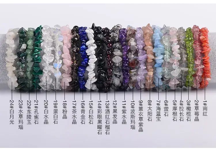 Pink Asymmetrical Crystal Bracelet for Men Women — feature 8