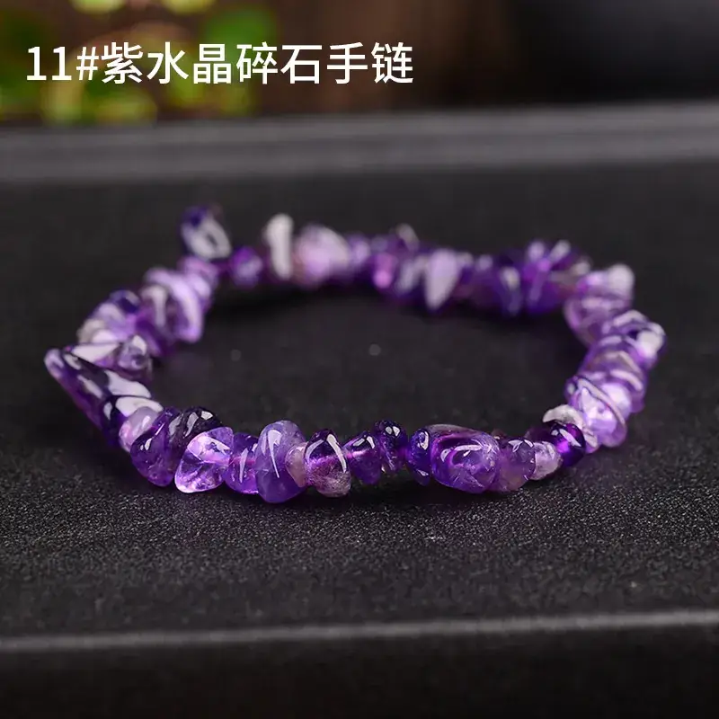 Pink Asymmetrical Crystal Bracelet for Men Women - Image 10