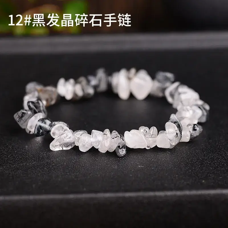 Pink Asymmetrical Crystal Bracelet for Men Women - Image 11