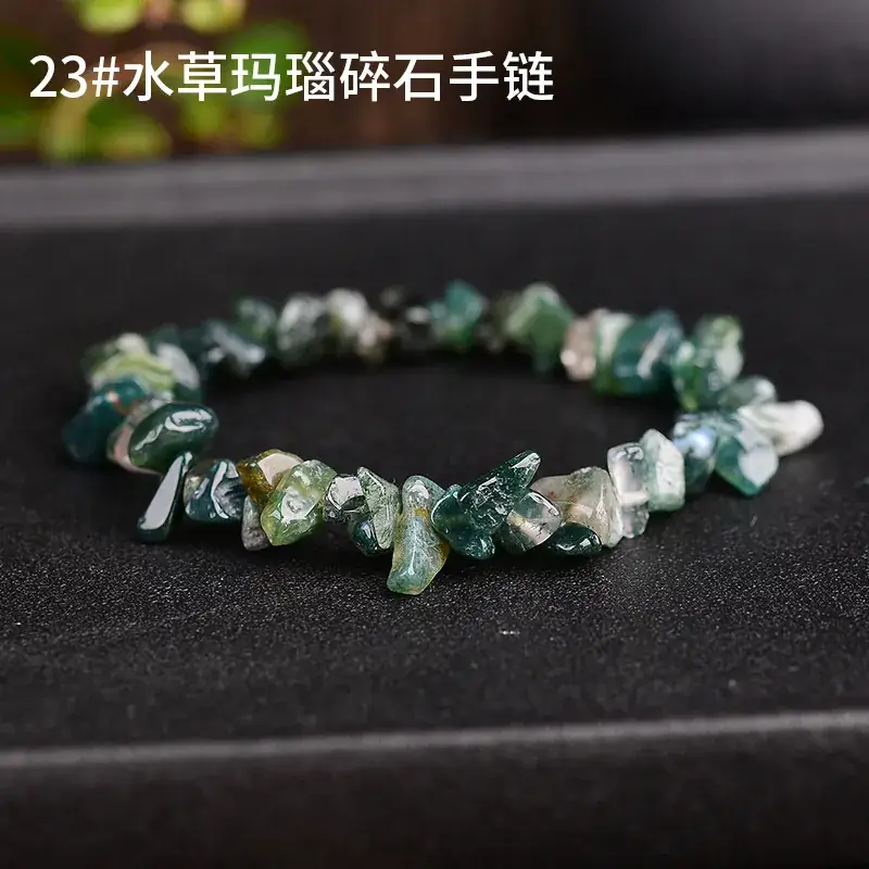 Pink Asymmetrical Crystal Bracelet for Men Women - Image 22