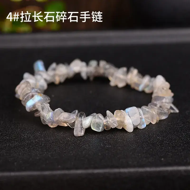 Pink Asymmetrical Crystal Bracelet for Men Women - Image 4