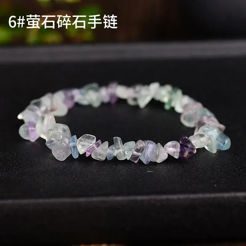 Pink Asymmetrical Crystal Bracelet for Men Women - Image 5