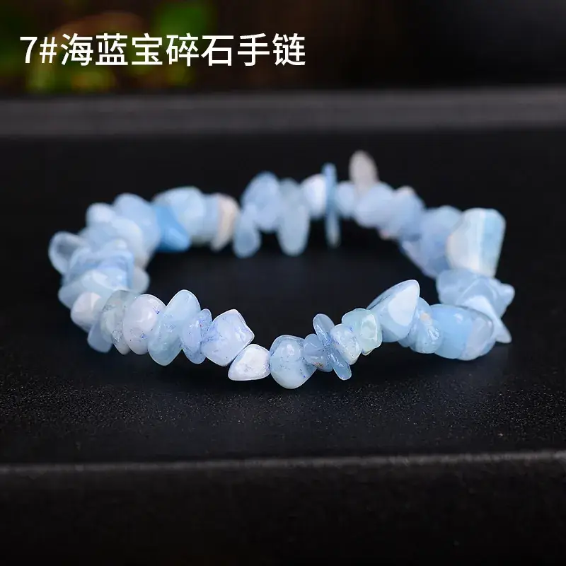 Pink Asymmetrical Crystal Bracelet for Men Women - Image 6