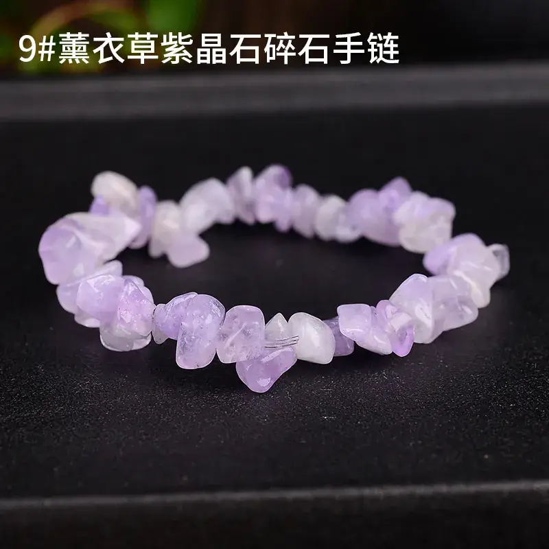 Pink Asymmetrical Crystal Bracelet for Men Women - Image 8