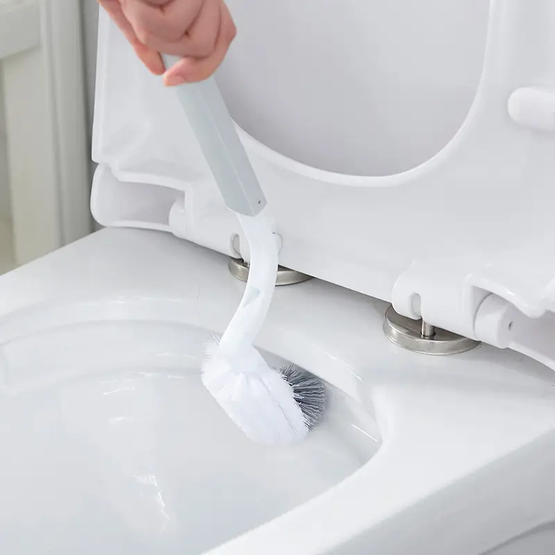 White Reusable Toilet Brush Set for Home & Office - Image 5