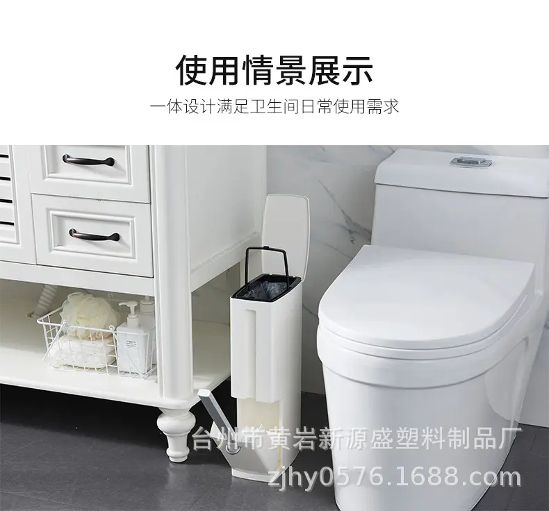 White Reusable Toilet Brush Set for Home & Office — feature 8