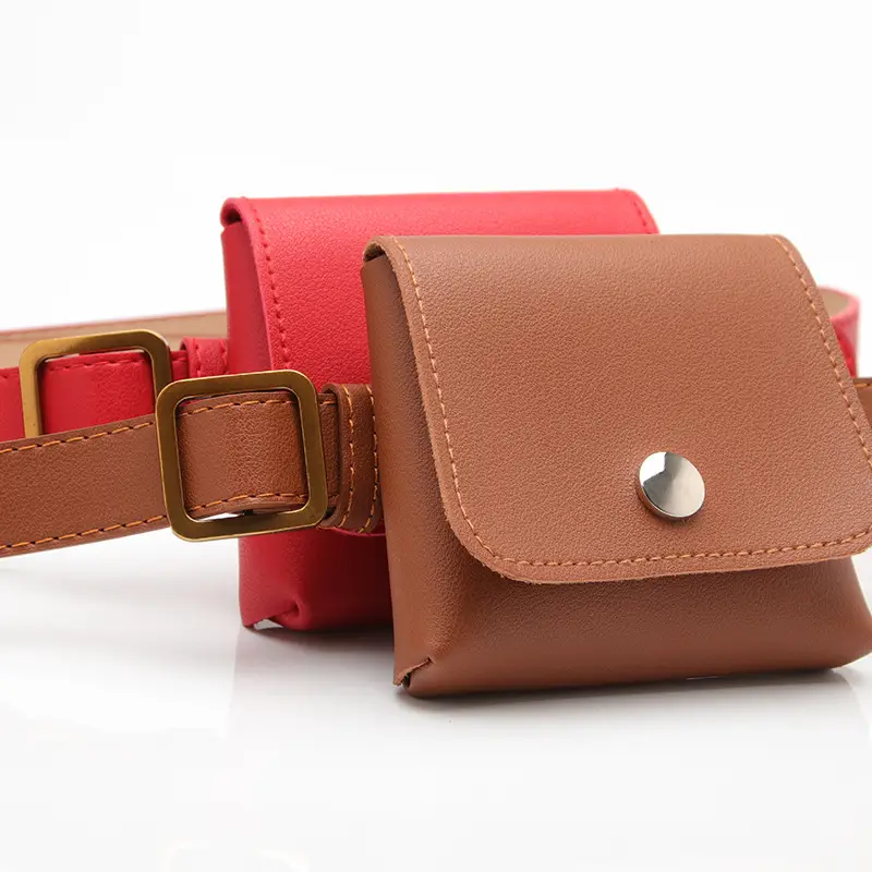 Red Cross-Belt Key Phone Bag for Women - Image 7
