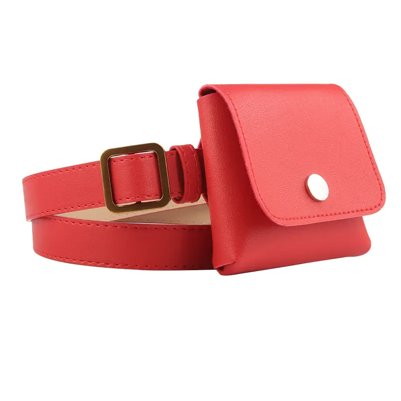 Red Cross-Belt Key Phone Bag for Women - Image 10