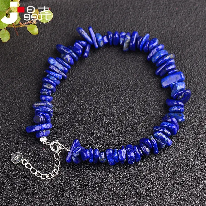 Jingyao Crystal Raw Stone Bracelet S925 Silver Extended Chain - Image 24