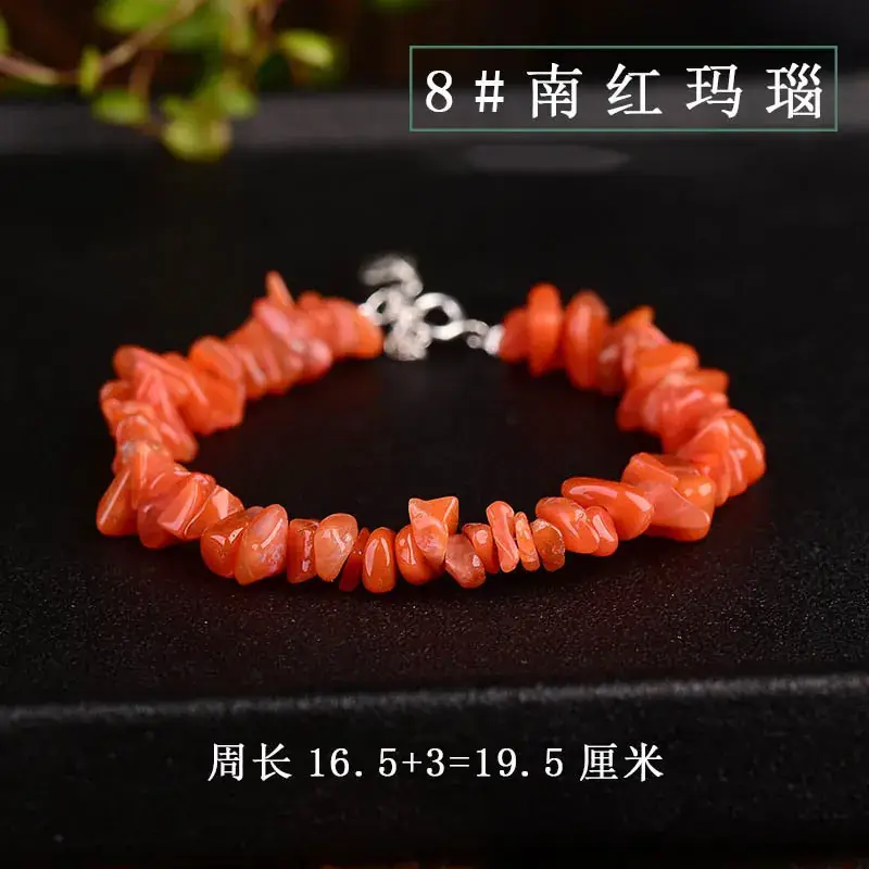 Jingyao Crystal Raw Stone Bracelet S925 Silver Extended Chain - Image 8