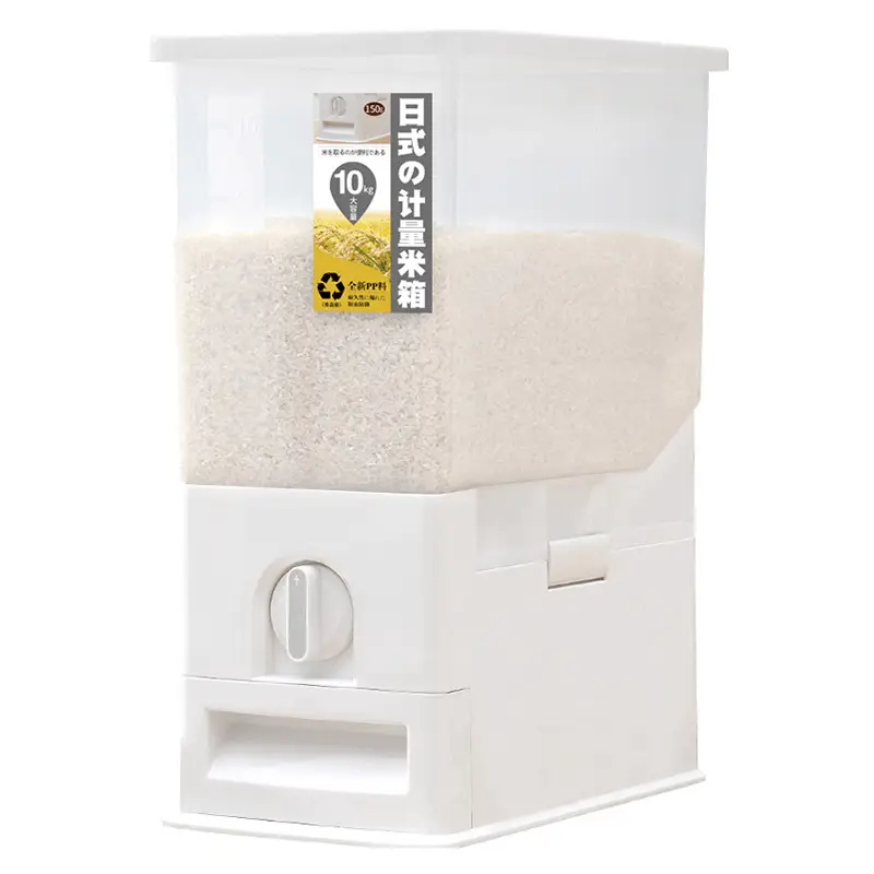 10kg Plastic Rice Storage Box with Seal - Image 6
