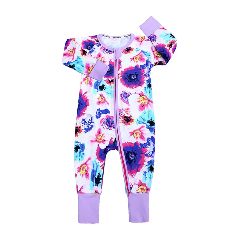 Baby Jumpsuit Double Zipper Pink Zebra Print - Image 19