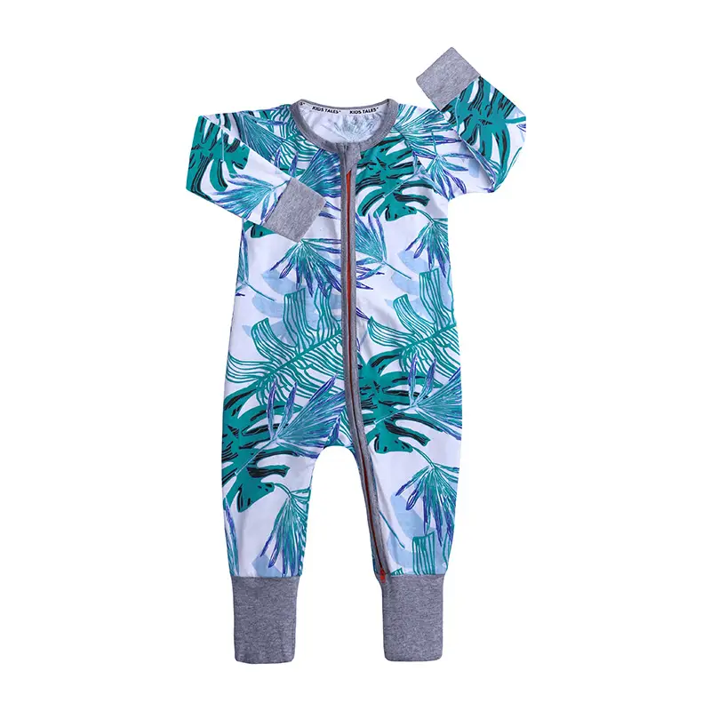 Baby Jumpsuit Double Zipper Pink Zebra Print - Image 5