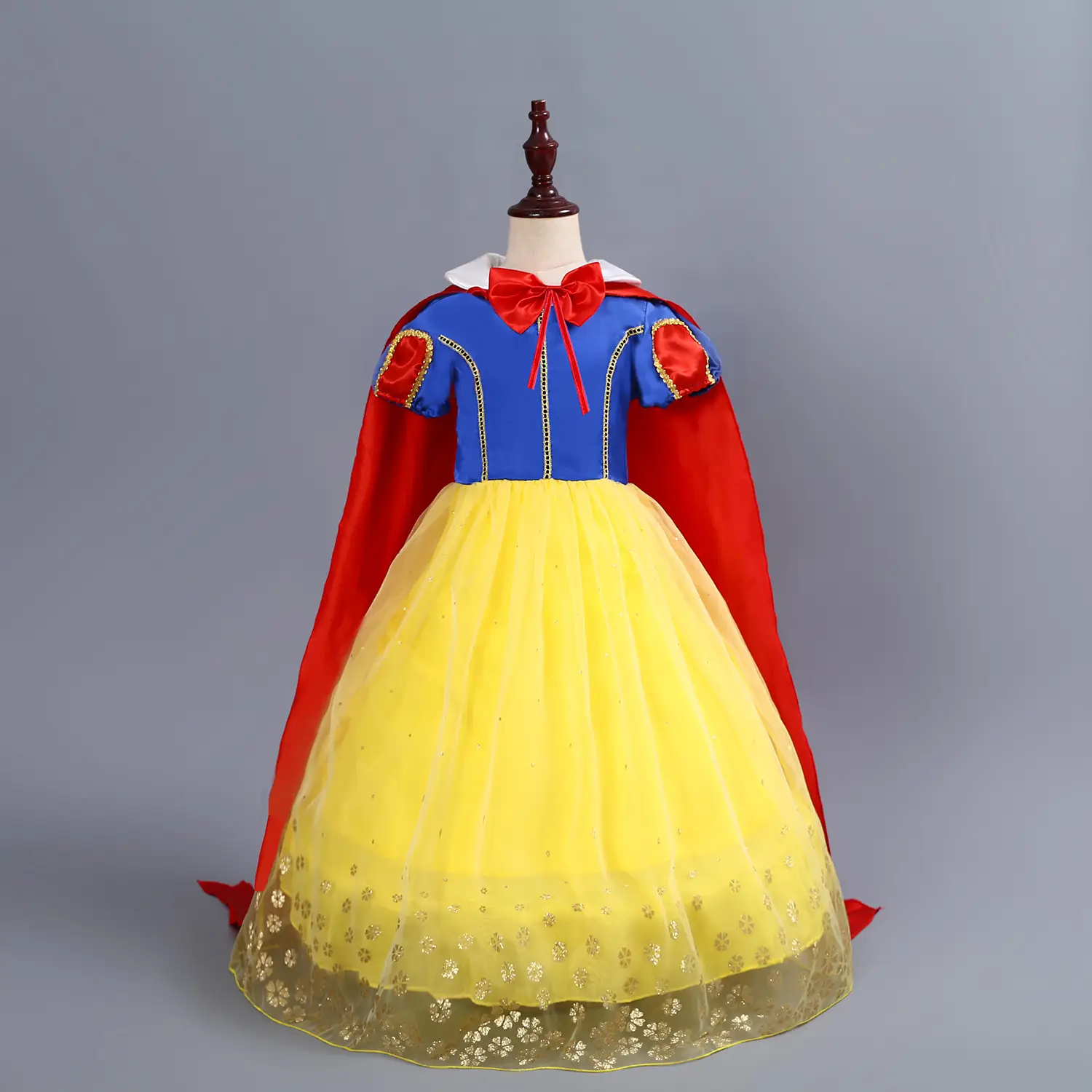 Snow White Snowman Dress with Red Shawl Tutu for Girls — feature 20